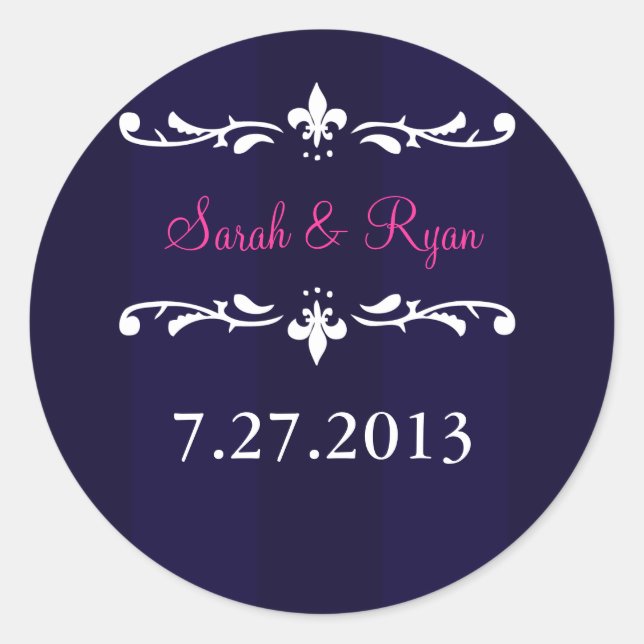 Aufkleber für die blaue Lilie (Vorderseite)