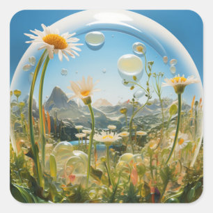 Aufkleber für die Blume