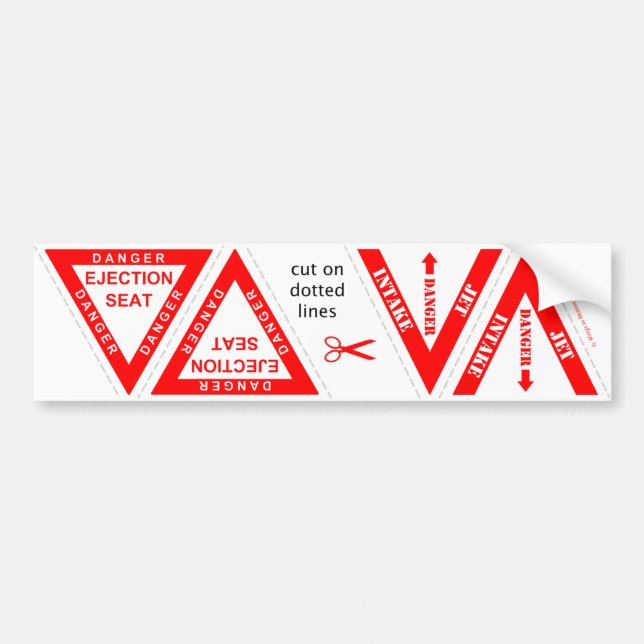 Aufkleber für die Einnahme von Düsen Autoaufkleber (Vorne)