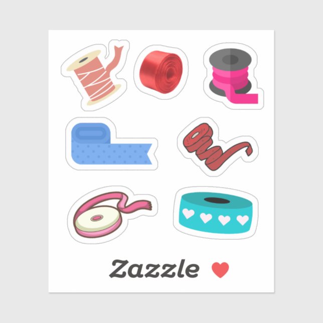 Aufkleber für die Flachbandrollen (Blatt)