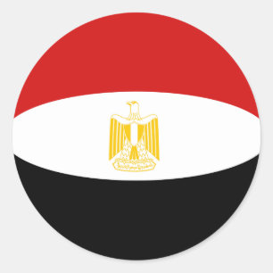 Aufkleber für die Flagge Ägyptens
