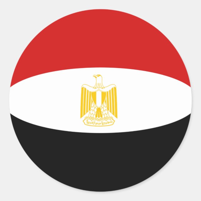 Aufkleber für die Flagge Ägyptens (Vorderseite)