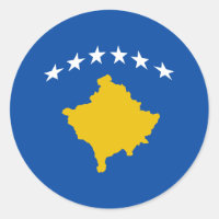 Aufkleber für die Flagge des Kosovo