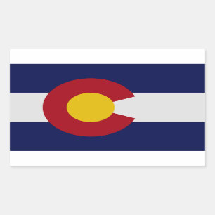 Aufkleber für die Flagge des Staates Colorado