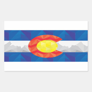 Aufkleber für die Flagge des Staates Colorado