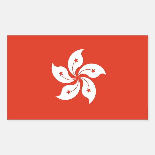 Aufkleber für die Flagge Hong Konger (Vorderseite)
