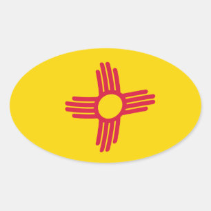 Aufkleber für die Flagge New Mexico