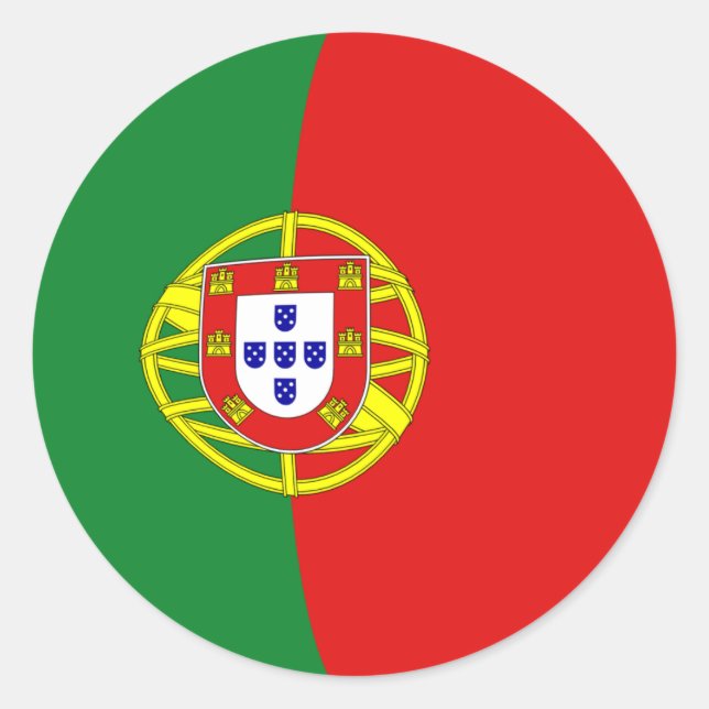 Aufkleber für die Flagge Portugals (Vorderseite)