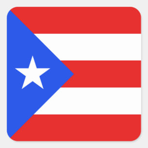 Aufkleber für die Flagge Puerto Rico