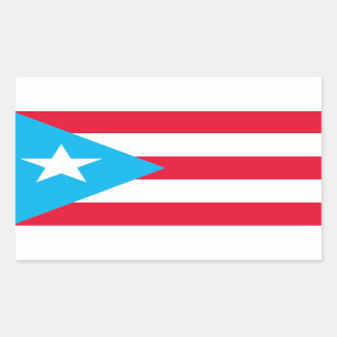 Aufkleber für die Flagge Puerto Rico