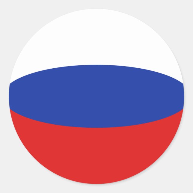 Aufkleber für die Flagge Russlands (Vorderseite)
