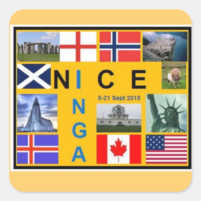 Aufkleber für die Flagge Schottlands (Vorderseite)