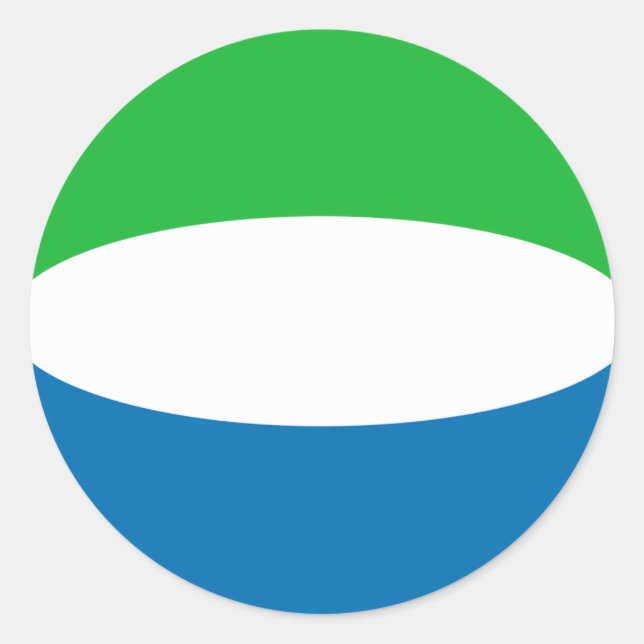 Aufkleber für die Flagge Sierra Leone (Vorderseite)