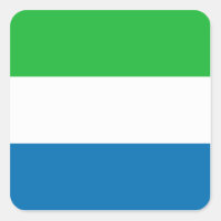 Aufkleber für die Flagge Sierra Leones