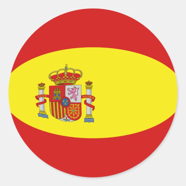 Aufkleber für die Flagge Spaniens (Vorderseite)