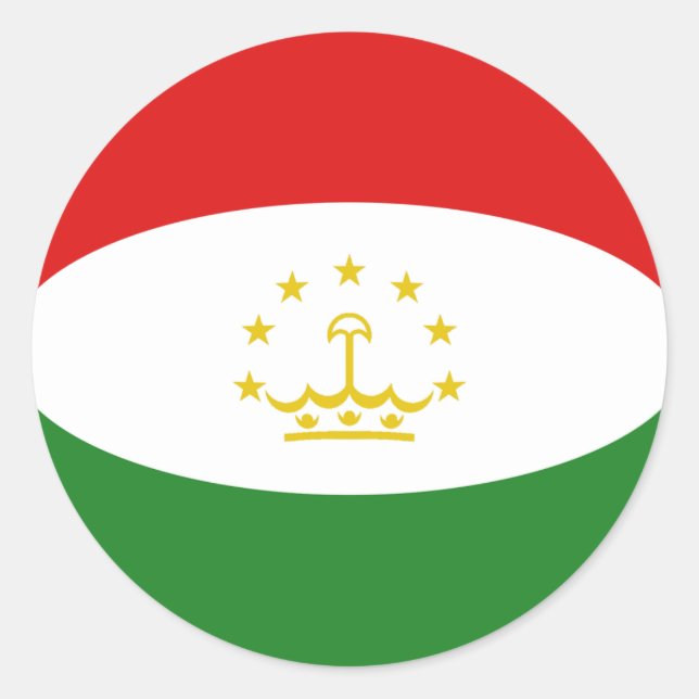 Aufkleber für die Flagge Tadschikistans (Vorderseite)