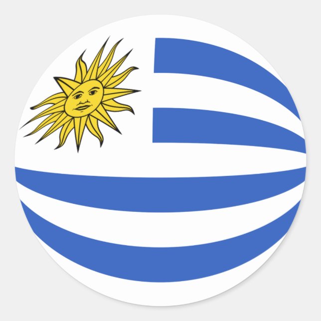 Aufkleber für die Flagge Uruguay (Vorderseite)