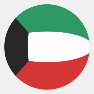 Aufkleber für die Flagge von Kuwait