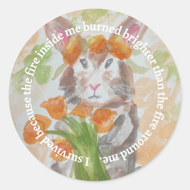 Aufkleber für die Fundraiser-Stiftung in Kaliforni (Vorderseite)