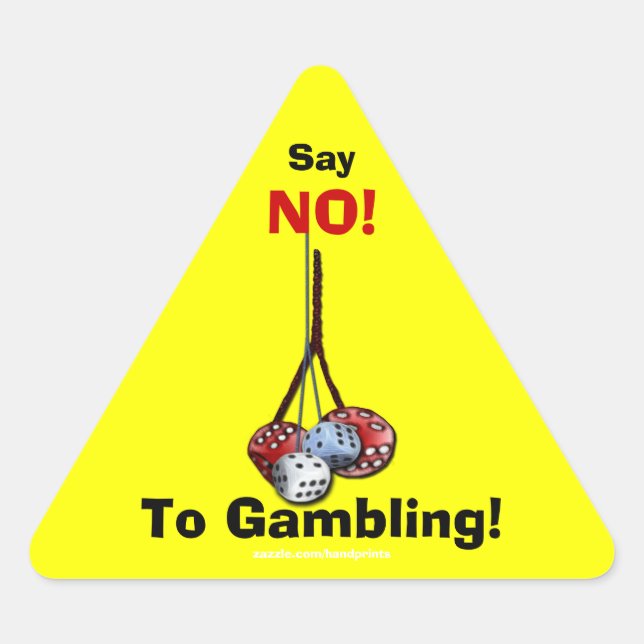 Aufkleber für die Gambling-Kampagne (Vorderseite)