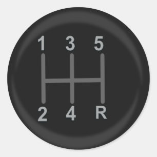 Aufkleber für die Gangschaltung