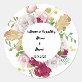 Aufkleber für die Gastgeschenk Hochzeit