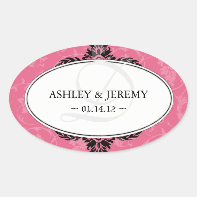 Aufkleber für die Gastgeschenk Hochzeit Honeysuckl (Vorderseite)