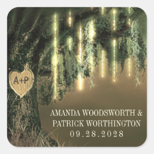 Aufkleber für die Gastgeschenk Hochzeit von Eichen