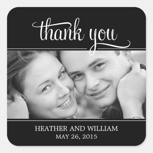 Aufkleber für die Gastgeschenk Hochzeit von gerahm (Vorderseite)