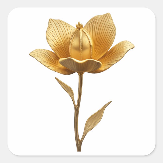 Aufkleber für die goldene Blume (Vorderseite)