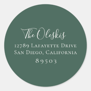 Aufkleber für die grüne Rücksendeadresse Mute Hunt