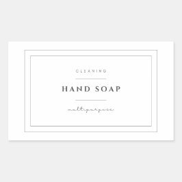 Aufkleber für die Handseifenkennzeichnung