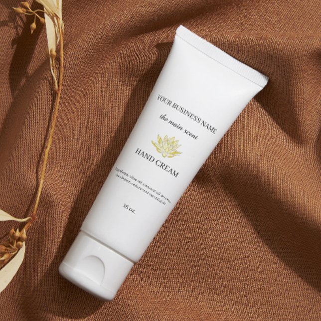 Aufkleber für die Hautpflege (Yellow lotus hand cream skin care sticker)