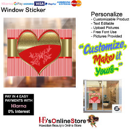 Aufkleber für die Hearts-Fensterheber