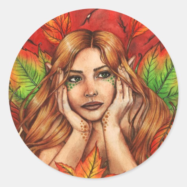 Aufkleber für die Herbstgedanken (Vorderseite)