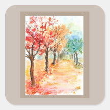 Aufkleber für die Herbststraße