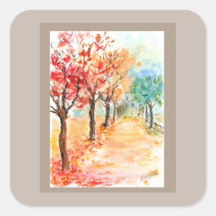 Aufkleber für die Herbststraße