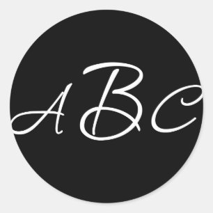 Aufkleber für die Hochzeitmonogramm-Initialen