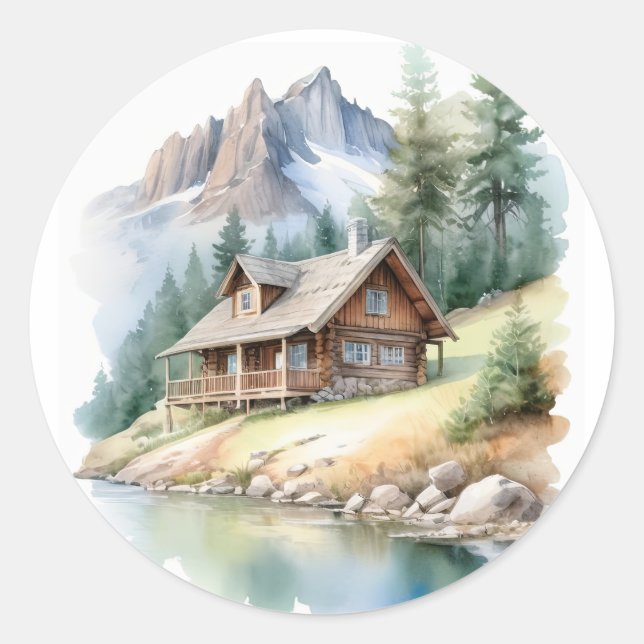Aufkleber für die Holzhütte (Vorderseite)