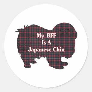 Aufkleber für die japanische Chin-BESTE FREUNDIN