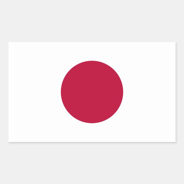 Aufkleber für die japanische Flagge (Vorderseite)