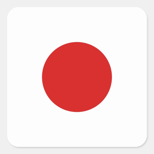 Aufkleber für die japanische Flagge (Vorderseite)