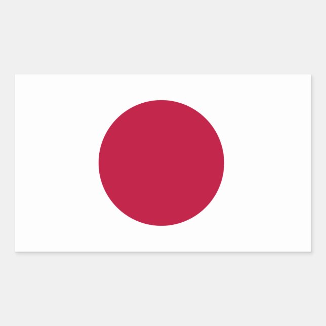 Aufkleber für die japanische Flagge (Vorderseite)