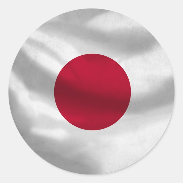 Aufkleber für die japanische Flagge (Vorderseite)
