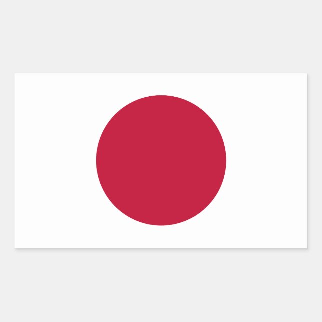 Aufkleber für die japanische Flagge (Vorderseite)