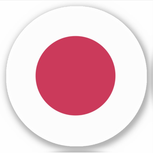 Aufkleber für die japanische Flagge (Vorderseite)