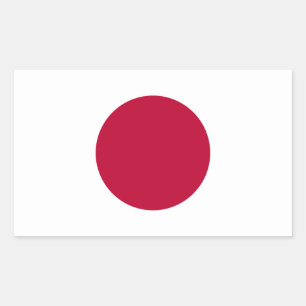 Aufkleber für die japanische Flagge