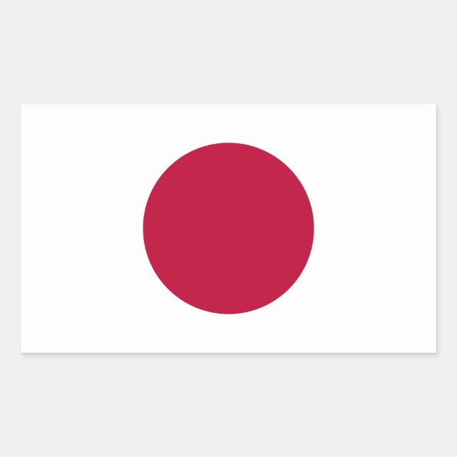 Aufkleber für die japanische Flagge (Vorderseite)