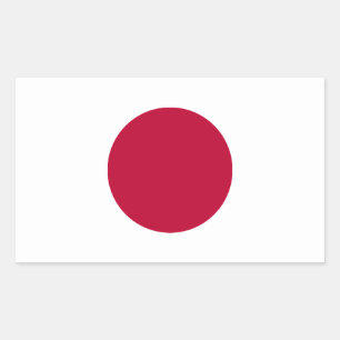 Aufkleber für die japanische Flagge