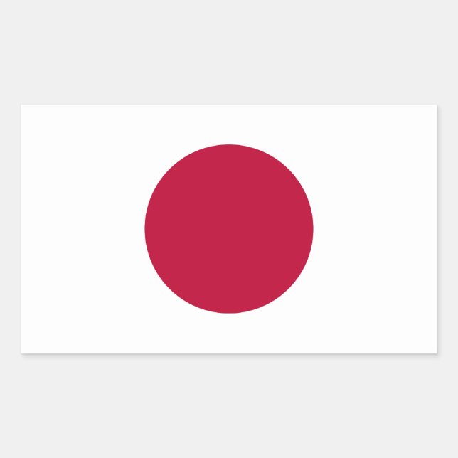 Aufkleber für die japanische Flagge (Vorderseite)